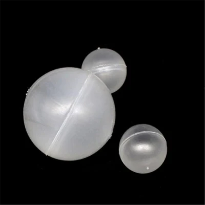 Boule de flottaison creuse en plastique transparent et opaque PP PE PVC